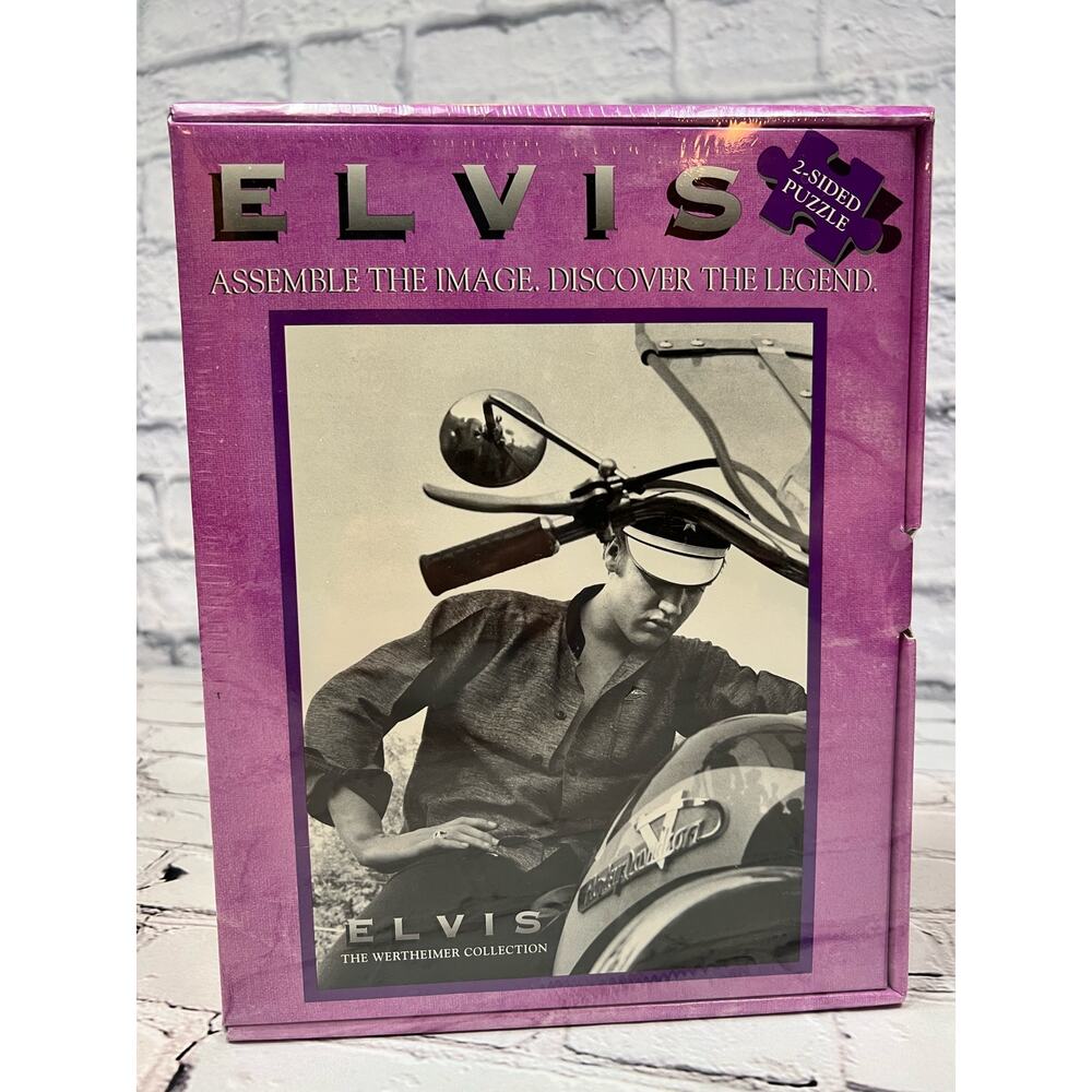 Elvis Puzzle 2 Sided Wertheimer photos and facts 18x24 550 pieces